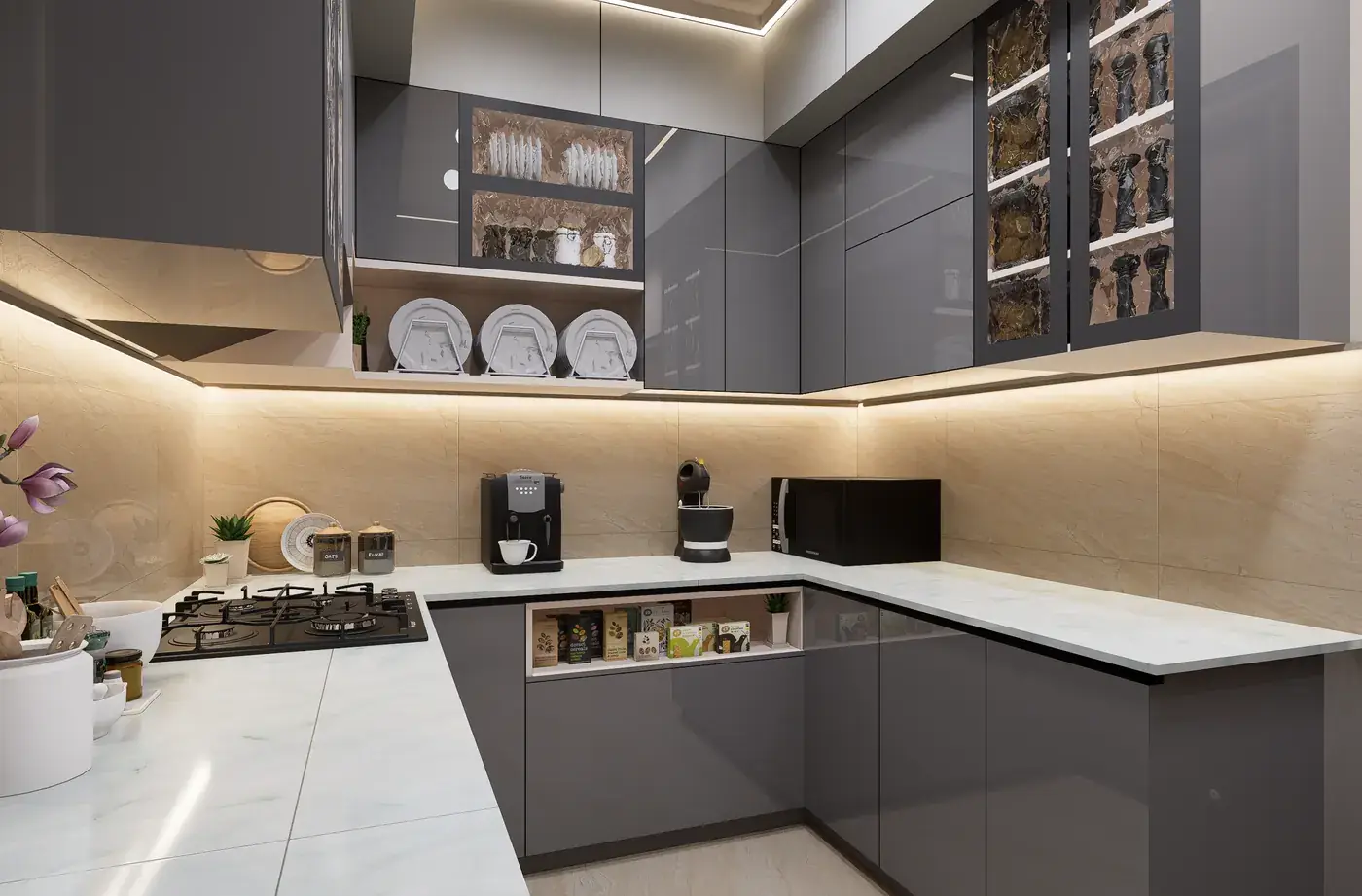 Kitchen at Larkspur Pavilion — gablestow shoot