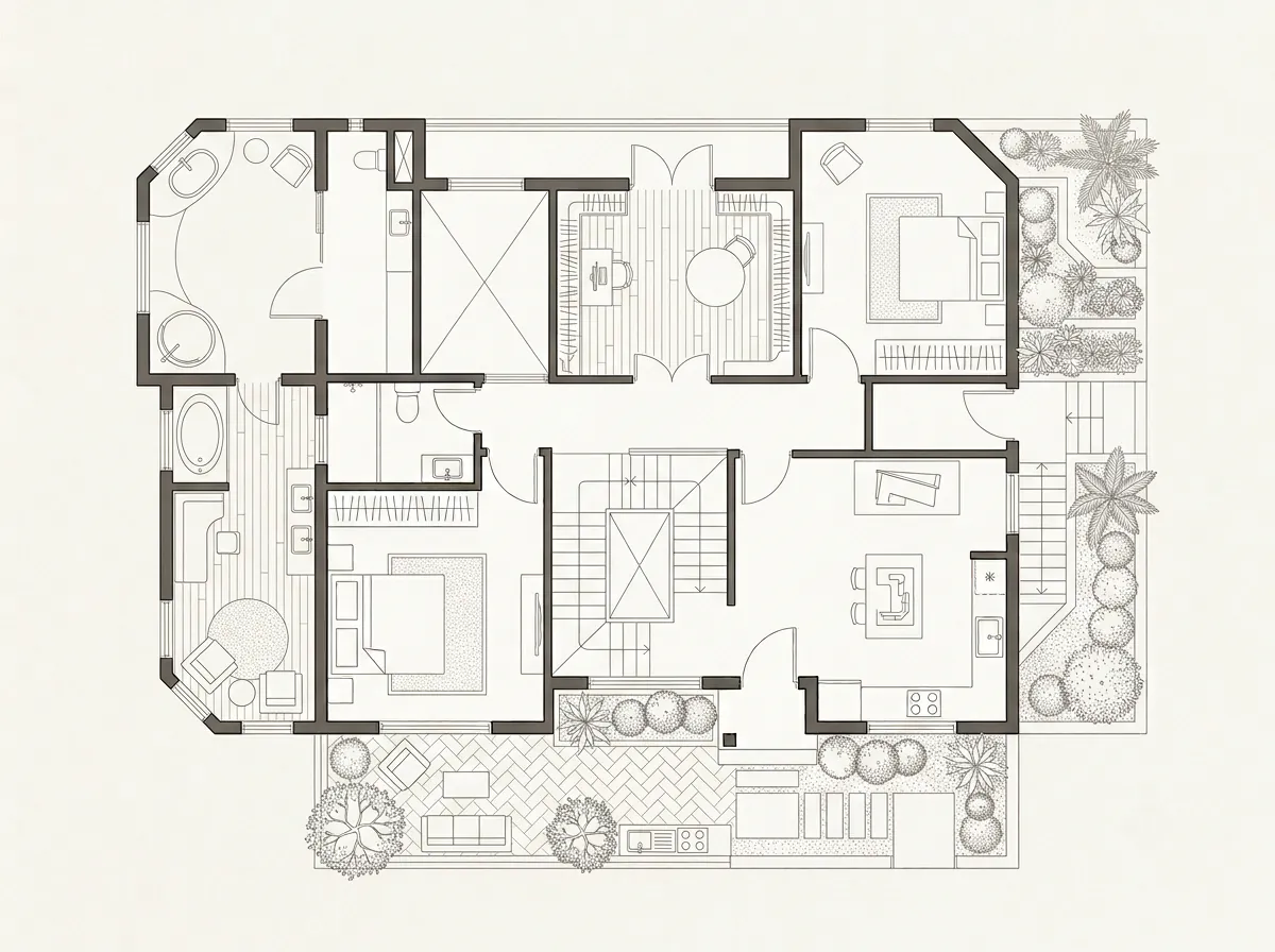 First floor plan of The Ridgeback